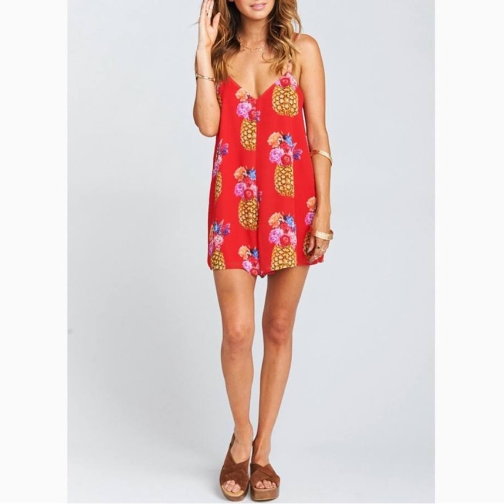 NWT Show Me Your Mumu Rascal Romper in Pineapple Pineapple XL